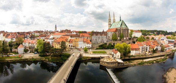 Blick auf Görlitz mit der Altstadtbrücke © EGZ/Moritz Kertzscher