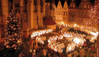 Weihnachtliche Altstadt Münster © Presseamt Münster/