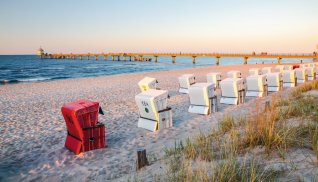 Sonnenuntergang an der Seebrücke Zinnowitz © Stefan Kretzschmar-fotolia.com