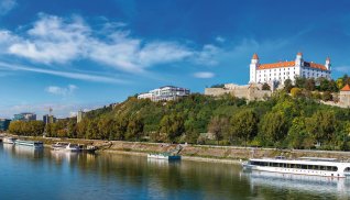 Donau und Schloss Bratislava © Sergii Figurnyi-fotolia.com