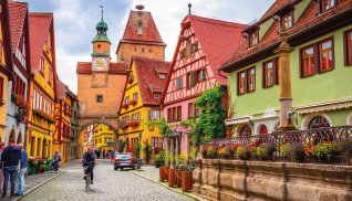 Wunderschöne Altstadt in Rothenburg ob der Tauber © Olena Z - stock.adobe.com