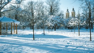Schlosspark im Winter